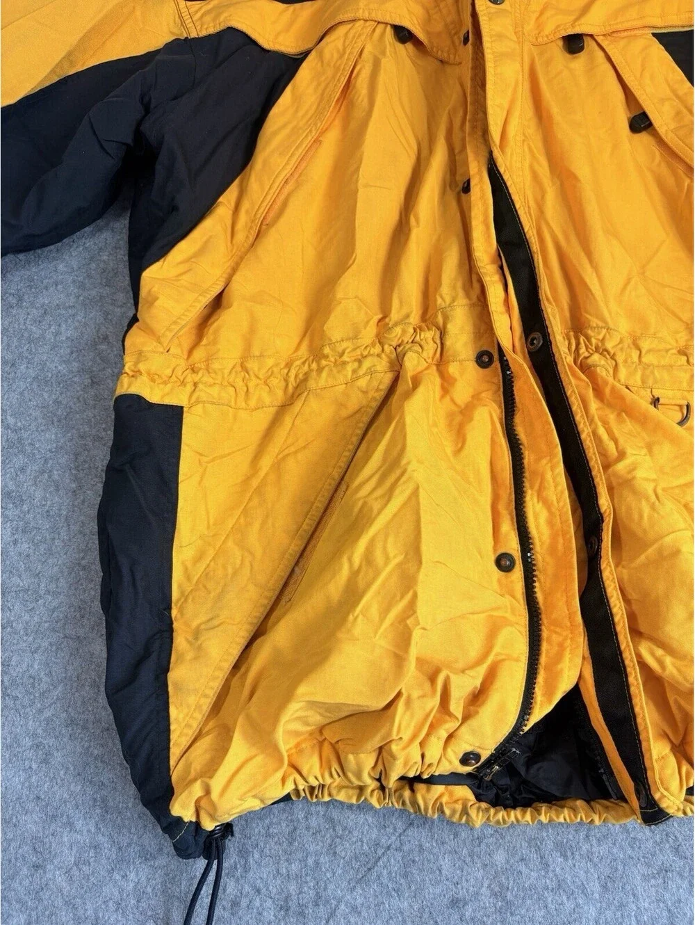 The North Face Extreme Light Jacket Mens XL Yellow with Collar/Hood